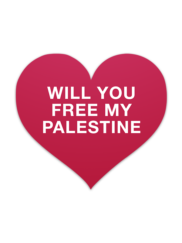 Will You Free My Palestine Sticker